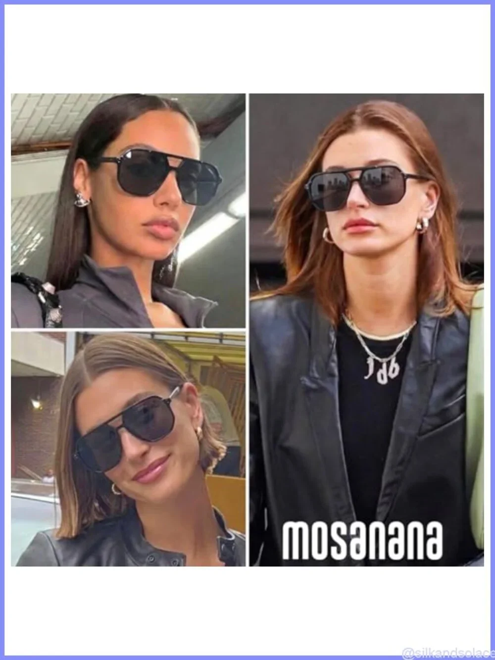 Oversized Aviator Sunglasses with Polarized UV Protection Lenses